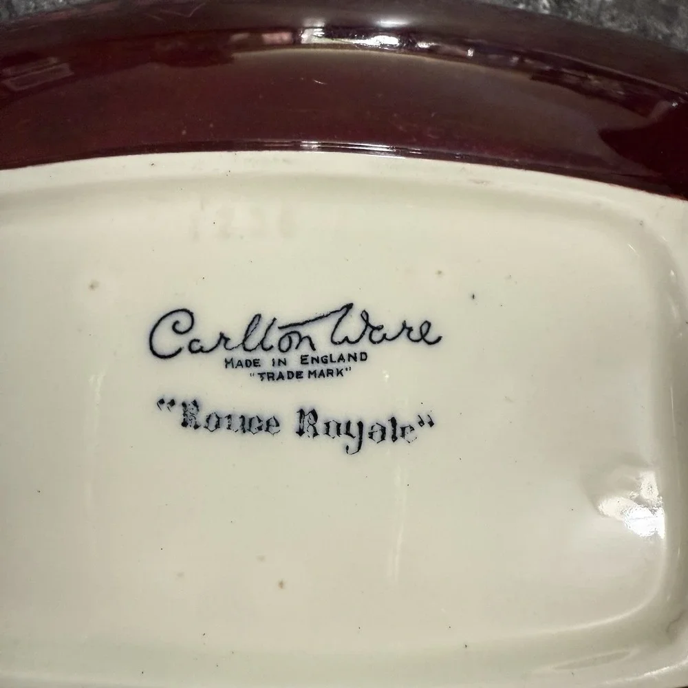 Vintage Carlton Ware Rouge Royale Made In England‎ Serving Dish Serve Ware #1236